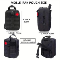 142Pcs Bug-Out Survival Kit & First Aid Bag – Professional Gear for Emergency