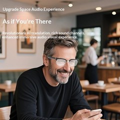 Bluetooth smart glasses multi-functional, UV protection, AI translation