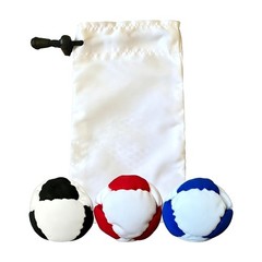 Colorful 8 Panel Sacks Footbag Juggling Balls Outdoor Sport Toy Enduring