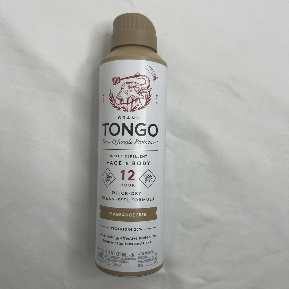 Grand Tongo Fragrance Free Insect Mosquito Repellent Bug Spray *DEET Free 12hr