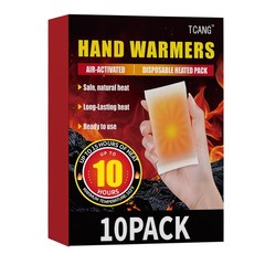 Hand Warmers Disposable 10 Pack – Up to 10 Hours of Heat 10 Hours, off white