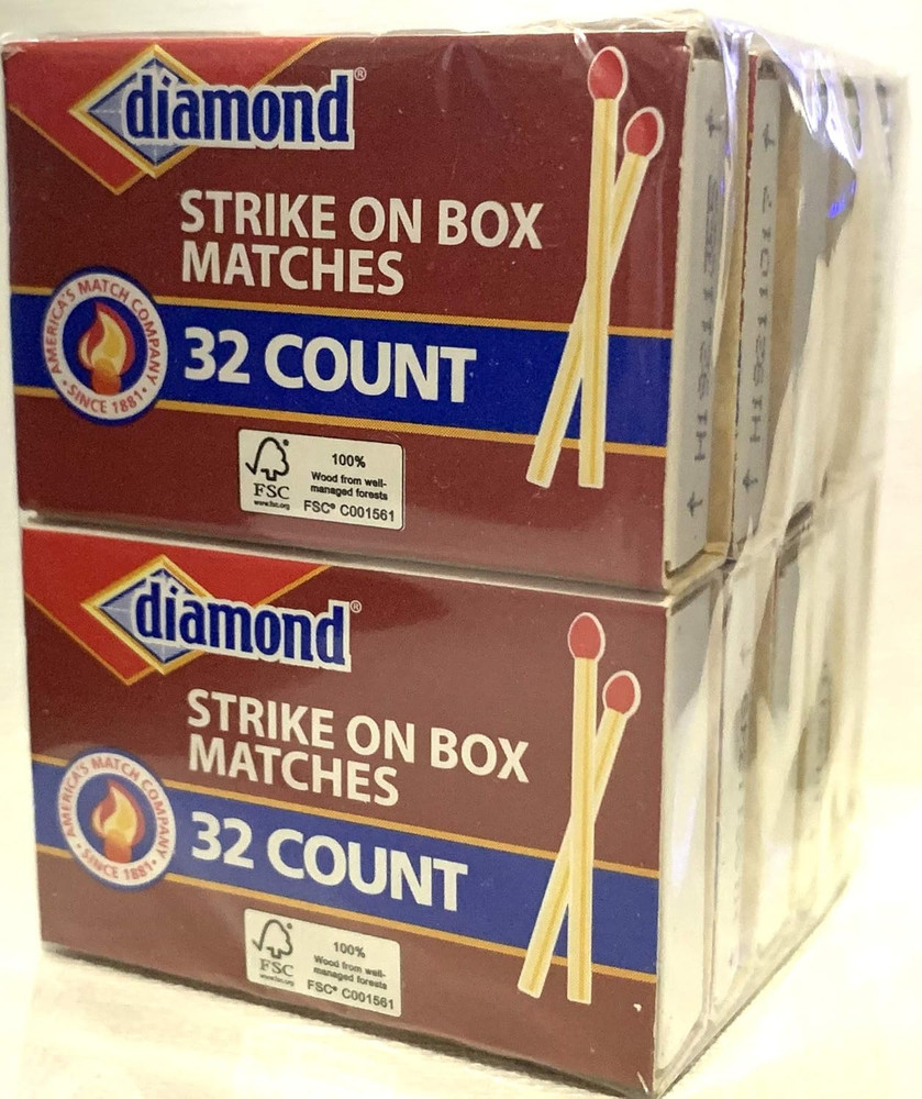 (Pack of 10) Strike on Box Matches, 32 Count per box, 320 Total Matches