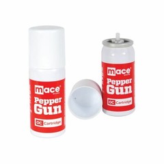 2 Mace POLICE PEPPER GUN Spray REFILL OC Cartridge Dual Pack Kit 4″ INVISIBL DYE