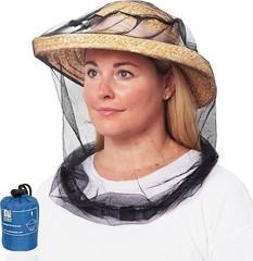 Compact Mosquito Head Net – Non-Chemical Insect Shield for Camping & Fishing