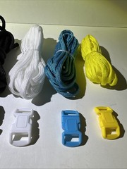 Paracord Beginner Bracelet Kit of Paracord And Matching Buckles, NO Jig