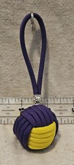 1″ Nautical Ball Knot Rubber Ball Decorative Monkey’s Fist 4.75″ KeyFob/Chains