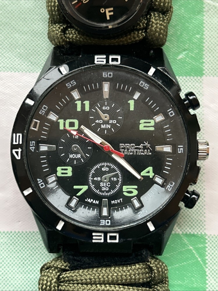 Pro Tactical Paracord Survival Watch
