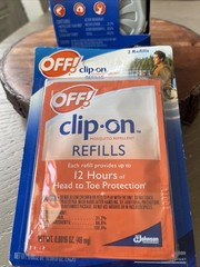 BRAND NEW OFF Clip-on Mosquito Repellent Fan Starter Circulating Kit Refills NOS