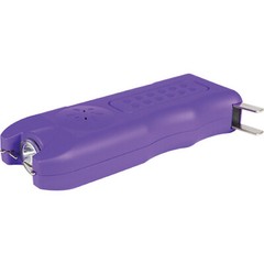 MultiGuard 80 MV Purple Stun Gun 120db Alarm LED Flashlight Built In Charger