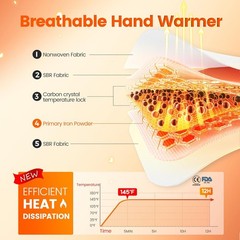 Hand Warmers Disposable,for Hand & Foot, Heater for Camping, Fishing, Winter