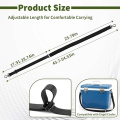 Paracord Strap Compatible W Engel Cooler 2-Point Paracord Sling W Metal Clips
