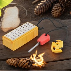 New Lightweight Tinder Maker with Fire Starter Portable Outdoor Survival Tool Em