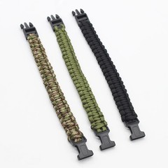 Outdoor Adjustable Paracord Survival emergency Rope Bracelet