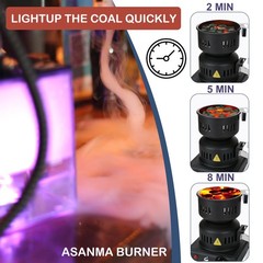 Charcoal Starter – Coal Burner for Cubes Hot Plate Durable Faster Electric Co…