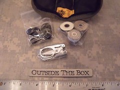US Military Sewing Kit, OLIVE Nylon, w/Folding Scissors, Emergency/Survival, EDC