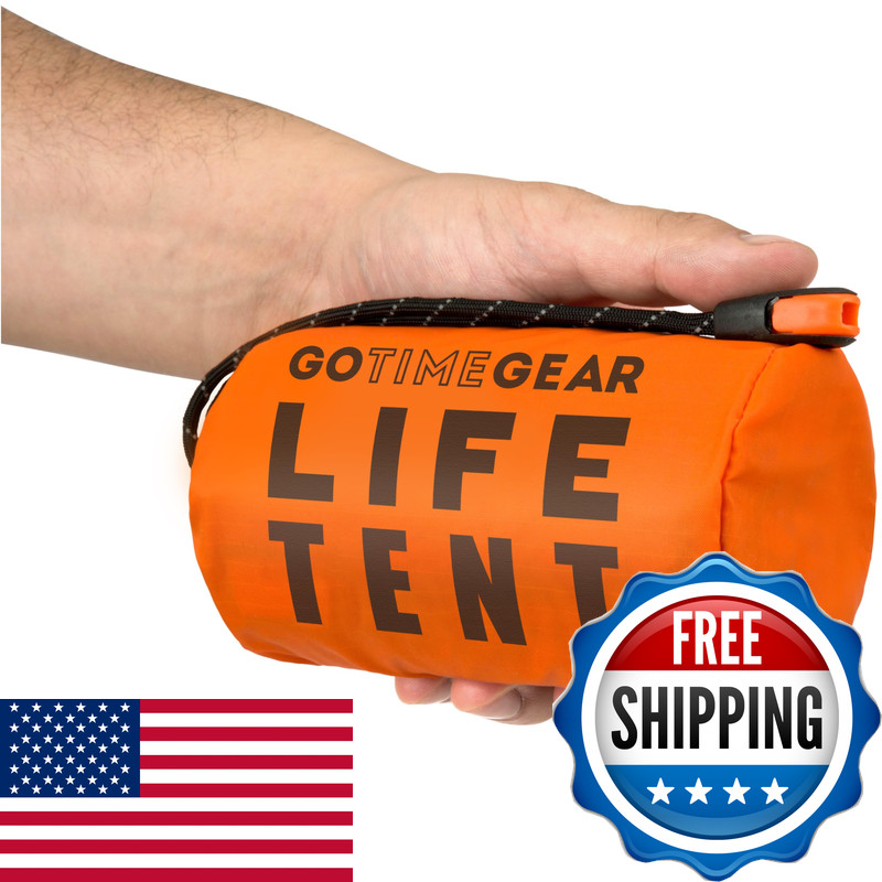 Go Time Gear Mylar Survival Gear Emergency Tent – Heat Reflective Ultralight