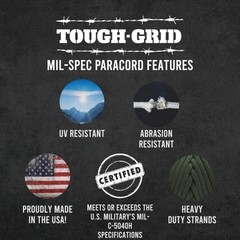 Ultimate Tactical 750 lbs Parachute Cord – Versatile Nylon Rope for Camping Gear