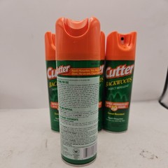 Pack OF 4 | Cutter Backwoods Insect Repellent 6 Ounces, Aerosol EPA 305-51-121