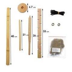 Outdoor Primitive Fire Starter Tool Wood Bow Drill Survival Friction Kit Study a