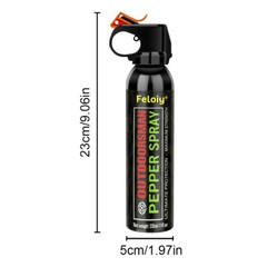 Feloiy Pepper Spray 11oz Powerful Stream Strongest Legal Formula