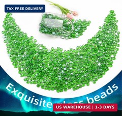 10 Pounds Emerald Green Fire Glass Beads 3/4 Inch Firepit Gems for Fire Pit Tabl