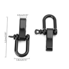 Adjustable D Shackles Buckle U Shaped Alloy Shackles Paracord Buckles Paracord