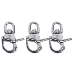 2 PCS Swivel Eye Snap Shackle Quick Release Sailboat CD309012 47/8 Inch