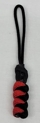 Paracord ~ Red & Black ~ Zipper Pull/Knife Lanyards/Key Fob/Tool Keeper ~ 12