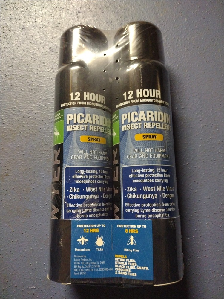 2 Cans Picaridin Sawyer Products Insect Repellent 6oz Continuous Spray