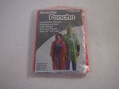 1 EMERGENCY RAIN PONCHO HOODED OUTDOOR CAMPING SPORT 50-52″ X 80″