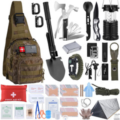 Survival Kit, Gifts for Christmas Men, Women, 251Pcs Emergency Survival Gear and