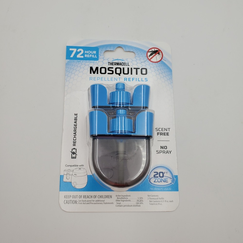 Thermacell ER236 Rechargeable Mosquito Repellent Refills 72 Hr 2-Pack 20ft Zone
