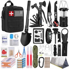 171PCS Survival First Aid Kit with Survival Gear, First Aid Supplies, Emergen…