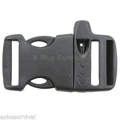10 Pack Quick Release 1″ Whistle Buckle Paracord Dog Collar Survival Bracelet