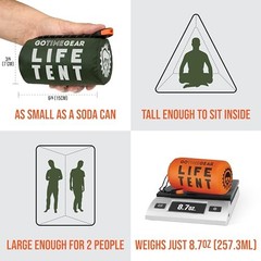 Emergency Survival Tent 2 Person Mylar Shelter