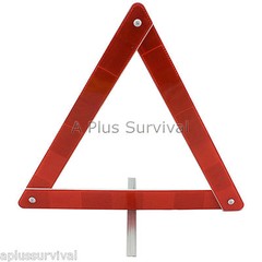 Lot of 2 Reflective Triangles for Roadside Emergencies