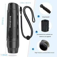 Shenglong Electronic Whistle with 3 Tones & 3 High Volume Settings – Black