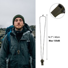 3 Pack Multifunctional Whistle, 3-in-1 Survival Whistle with Compass Thermometer