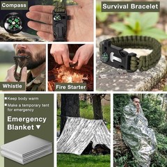Kits de supervivencia, artículos esenciales para senderismo y acampada, equipo
