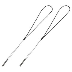 2pcs Survival Loud Emergency Whistles: 120db Outdoor Survival Titanium Alloy