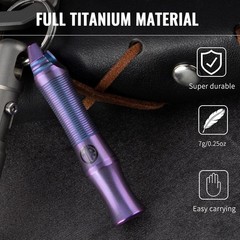 Lightweight Titanium Whistle with 120+ dB Sound – Perfect for Camping & Hiking