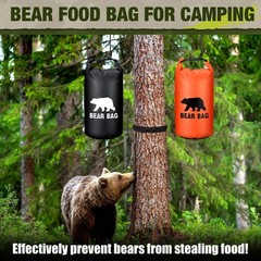 Foilswirl 2 Sets Bear Food Bag for Camping Food Hanging System Includes 2 Wat…