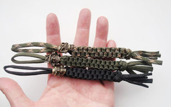 3 Pcs Knife Lanyards,Paracord Braided Lanyard with Beads.Replacement Line for Ou