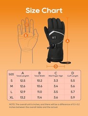 Cauasock Heated Gloves Rechargeable Heated Gloves For Men Women Waterproof