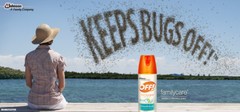 15% DEET OFF! MOSQUITO Insect REPELLent 2.5oz powder smooth aerosol OFF Bug tick