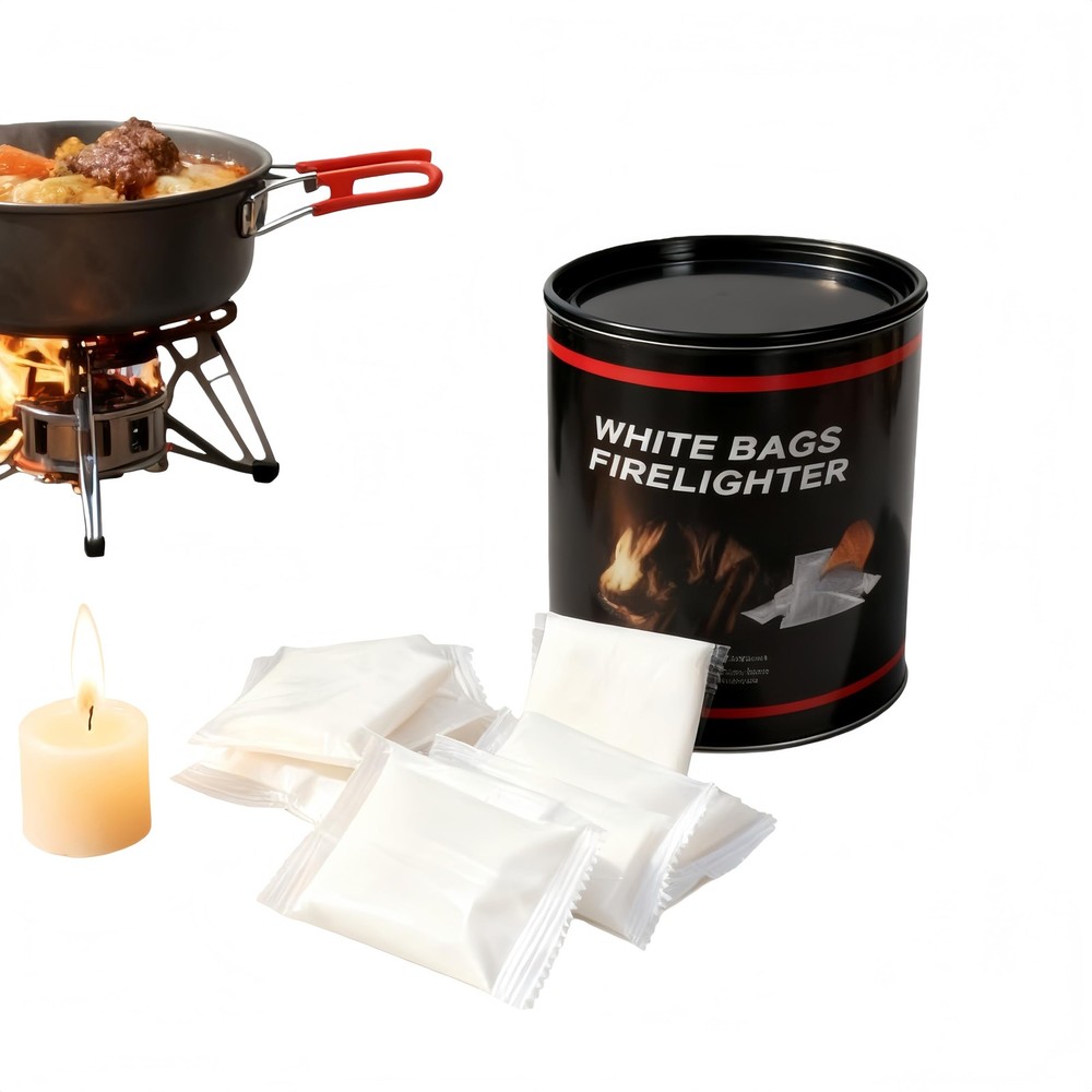 Instant Fire Starter 100 Pack – Waterproof, 8+ Minute Burn for Campfires &