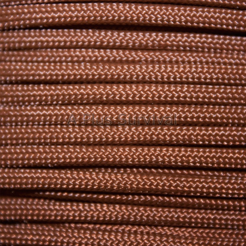 Chocolate Brown Paracord 1000 Foot 550lb Bracelet Camping Survival Kit Rope Cord