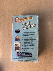 Vintate OPTIMUS Swedish Fire Lighter Match & NEW Wire Splint Hart Health