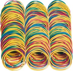 AMUU Rubber Bands 500pcs size 19#19 rubber band Blue,yellow,red,green