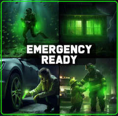 25 Emergency Glow Sticks, 12 Hour Tactical Chem Lights for Survival & Camping